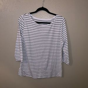 Black and White Stripe Top: Large